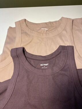 Old Navy Tank Top Duo in Mauve and Plum